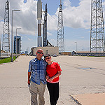 Jared: Atlas V / MUOS-4: Dawn & I at the launchpad