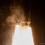 Jared: Atlas V / Morelos-3: Closeup of RD-180 and AJ-60A engines powering Atlas V to orbit.