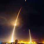 SpaceX Orbcomm-2 Mission: SpaceX Falcon 9 lifts off, first stage returns and lands.