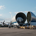 Super Guppy brings EM-1 capsule to KSC (Jared Haworth): Aero Spacelines Super Guppy Turbine