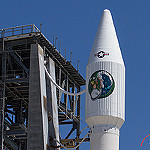Atlas V / NROL-61 Launch (Jared Haworth): NROL-61 Mission Logo, featuring Spike!