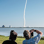 Atlas V / NROL-61 Launch (Jared Haworth): Watching (and photographing) the launch.