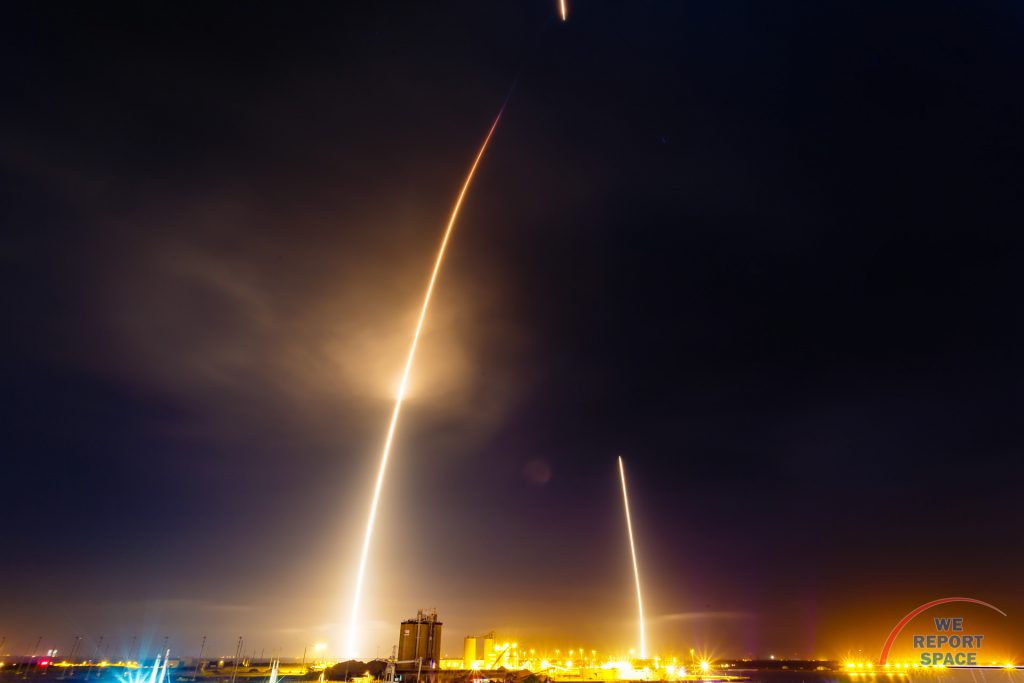 SpaceX Falcon 9 launches and lands at Cape Canaveral Air Force Station