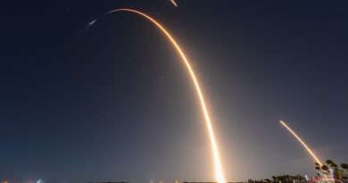 SpaceX's Falcon 9 rocket launches the 20th Dragon mission to the International Space Station on March 6, 2020.  Photo credit: Michael Seeley / We Report Space
