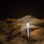 Atlas V / OA-6 Launch (Jared Haworth): Atlas V breaks the cloud layer on its way to orbit