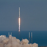 Falcon 9 / CRS-8 Launch: Falcon 9 in flight