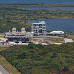 Falcon 9 / CRS-8 Launch: LC-39 Observation Gantry and Shuttle MLP