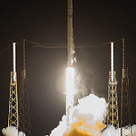 Falcon 9 / JCSAT-14 Launch: Falcon 9 by SpaceX with the JCSAT14 on top