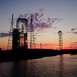 Delta IV Heavy / NROL-37 (Jared & Dawn Haworth): Space Launch Complex 37B / Delta IV Launch Complex at Sunrise on Launch Day