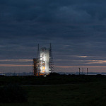 Delta IV Heavy / NROL-37 (Jared & Dawn Haworth): Sunrise behind Space Launch Complex 37B