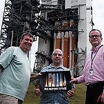 Delta IV Heavy / NROL-37 (Jared & Dawn Haworth): We Report Space Team at the base of the Delta IV Heavy