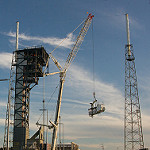 Boeing Crew Access Arm and White Room Lifted to SLC-41: BoeingCrewAccessArm-104