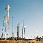 Antares / Cygnus OA-5 Launch (Jared Haworth): Antares rocket, T-10 hours to launch