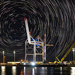 Falcon 9 / KoreaSat-5A (Michael Seeley): Falcon 9 in Port
