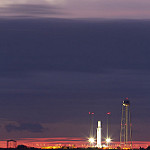 Antares 230 / Orbital ATK CRS OA-8E (Jared Haworth): Sunrise at Launchpad 0A