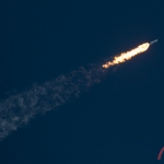 Falcon Heavy / ArabSat-6A (Bill and Mary Ellen Jelen): Heading down range