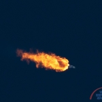 Falcon Heavy / ArabSat-6A (Bill and Mary Ellen Jelen): Side Cores Throttle Down