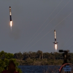 Falcon Heavy / ArabSat-6A (Bill and Mary Ellen Jelen): Landing Legs Deploy