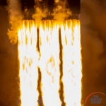Falcon Heavy / ArabSat-6A (Bill and Mary Ellen Jelen): Engine Close Up