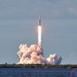 Falcon Heavy / Arabsat-6A (Jared Haworth): Falcon Heavy in Flight