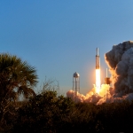 Falcon Heavy / Arabsat-6A (Jared Haworth): Sunset Launch of Falcon Heavy