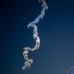 ULA Atlas V Boeing Starliner Launch (Scott Schilke): Rocket Plume after launch in morning sky