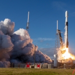 January 29th 2020 SpaceX Starlink 3 Launch Pad 40 Cape Canaveral Florida Scott Schilke: A beautiful SpaceX Starlink 3 Falcon 9 lifting off the pad