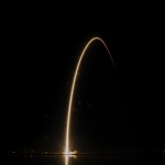 Falcon 9 / Starlink-2 Launch (Bill Jelen): Streak with Stars