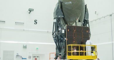 The spacecraft arrived at Astrotech in Titusville on June 23, 2017. Photo credit: Bill Jelen / We Report Space