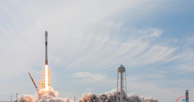 Falcon 9 lifts Bangabandhu-1 to orbit for the nation of Bangladesh.  Photo credit: Mary Ellen Jelen / We Report Space