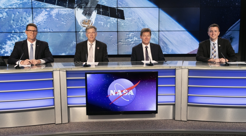 A prelaunch news conference for SpaceX’s 17th Commercial Resupply Services (CRS-17) mission to the International Space Station for NASA is held at the agency’s Kennedy Space Center in Florida on May 2, 2019. Photo credit: NASA/Kim Shiflett