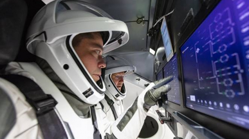 NASA Astronauts Bob Behnken, left, and Doug Hurley.  Photo provided by Discovery Channel.