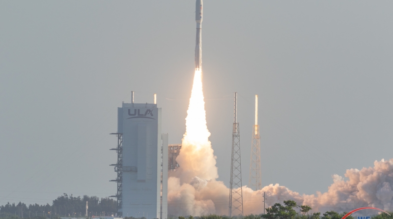 United Launch Alliance's Atlas V rocket lifts off, carrying the Mars Perseverance Rover on a seven-month flight to the Red Planet.  Photo credit: Michael Seeley / We Report Space