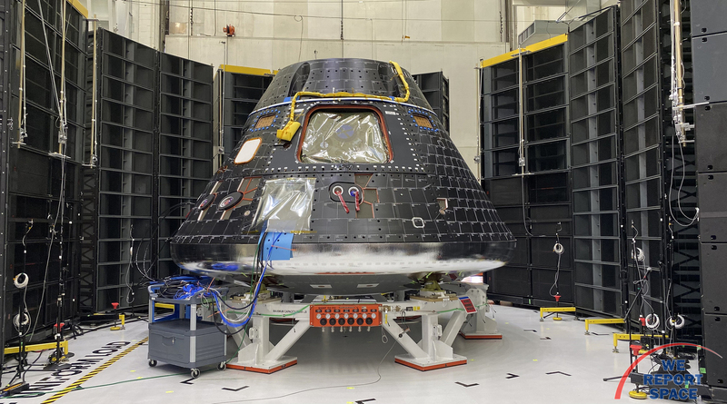 NASA Showcases the Artemis II Orion spacecraft for members of the media.  Photo Credit: Michael Howard / We Report Space